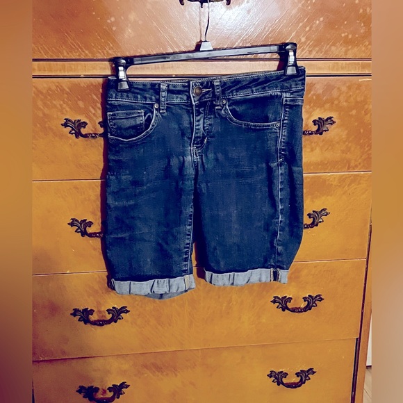 Dark Denim blue Bermuda shorts - Picture 1 of 6